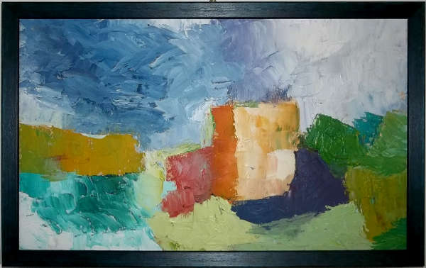 2010 olio su legno 26 x 45